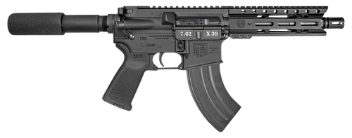 Diamondback DB15 7.62x39mm 28rd,7", Black, Carbon Lower, 6" M-Lok Handguard, Padded Buffer Tube, Magpul Grip