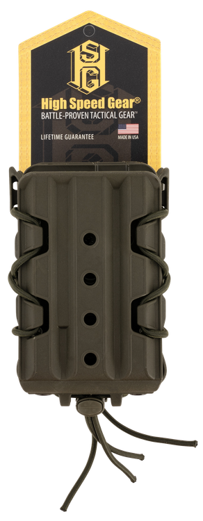 High Speed Polymer Taco X2R, Double Magazine Pouch, Molle, Fits Most AR 15 Magazines, Polymer Construction, Olive Drab Green