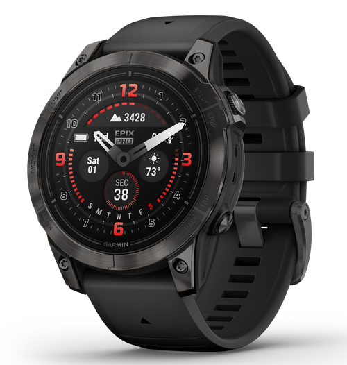Garmin epix Pro Gen 2 Sapphire Edition GPS/Smart Features 32GB Memory, Black, Band Size 47mm, CompatibleiPhone/Android