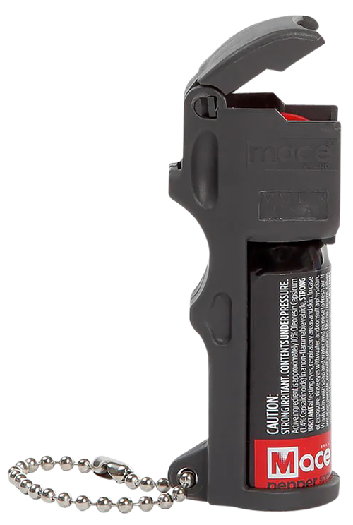 Mace Security International 10% PepperGard, Pepper Spray, 12gm, Keychain, Black, Aerosol Can