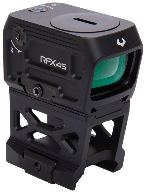 Viridian Weapon Technologies RFX45 Pro, Closed Emitter Optic, 3 MOA Green Dot, 1x24mm Objective, Compatible with Acro Footprint, Black, Includes MOS and RMR Adapter Plates, High and Low Picatinny Mounts, Fits Glock MOS