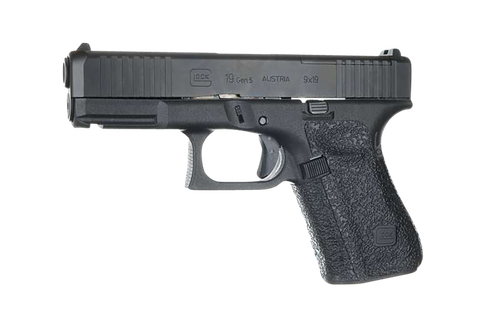 Talon Grips Adhesive Grip Textured Black Rubber, Fits Compact Glock Gen 5 (19, 23, etc.)