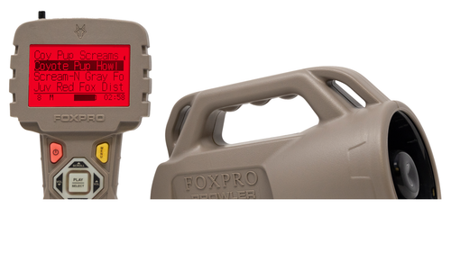 Foxpro Prowler Digital Call Attracts Predators Features TX433 Transmitter Tan ABS Polymer