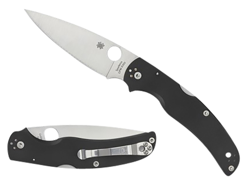 Spyderco Native Chief Lightweight 4.02" Folding Plain Stonewashed CTS BD1N SS Blade/Black Textured FRN Handle Includes Pocket Clip
