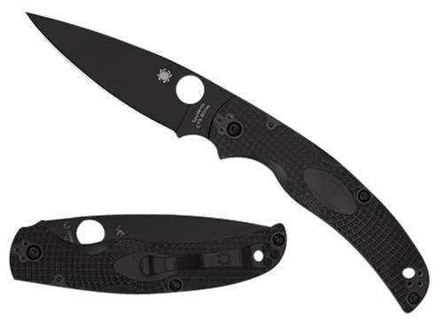 Spyderco Native Chief Lightweight 4.02" Folding Plain Black DLC CTS BD1N SS Blade/Black Textured FRN Handle Includes Pocket Clip