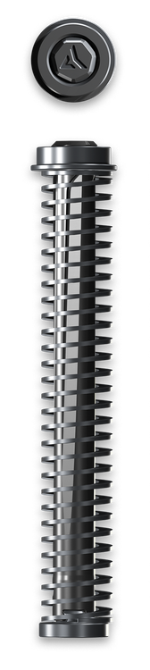 Radian Weapons AG19ROU Compressor Quick Tune Guide Rod Fits Glock 19 Gen1-5/19X/45, Includes 3 Springs (13lb/15lb/18lb)