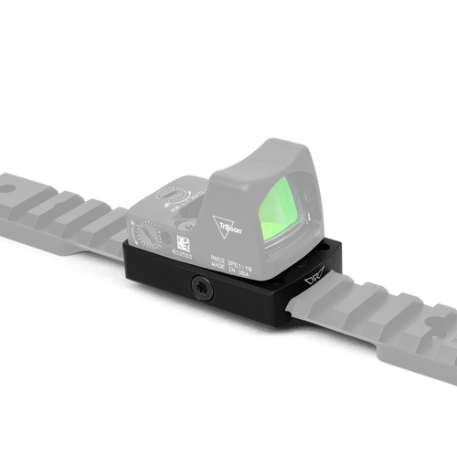 Warne Red Dot Reflex Mount Low Profile Black Anodized Aluminum Fits Shield RMS/Leupold/Delta Point/Trijicon RMR/Burris