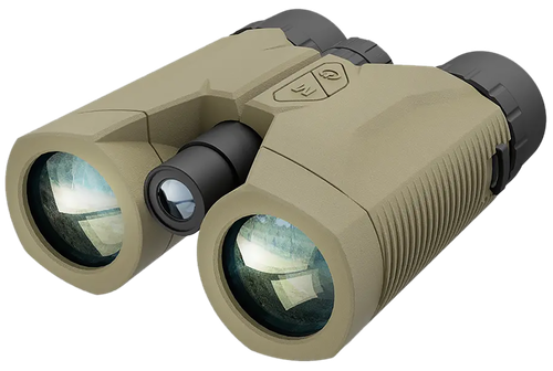 ATN Corp LRF Series, Binocular, 10X42MM, Matte Finish, Flat Dark Earth, Integrated Laser Rangefinder, 2000 Meter Range