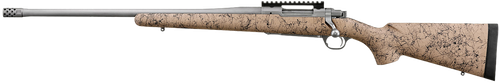 Ruger Hawkeye FTW Hunter Left Hand 308 Winchester, 22" Threaded Barrel, Speckled Tan/Black HS Precision Stock, Stainless Steel Rec, 4rd