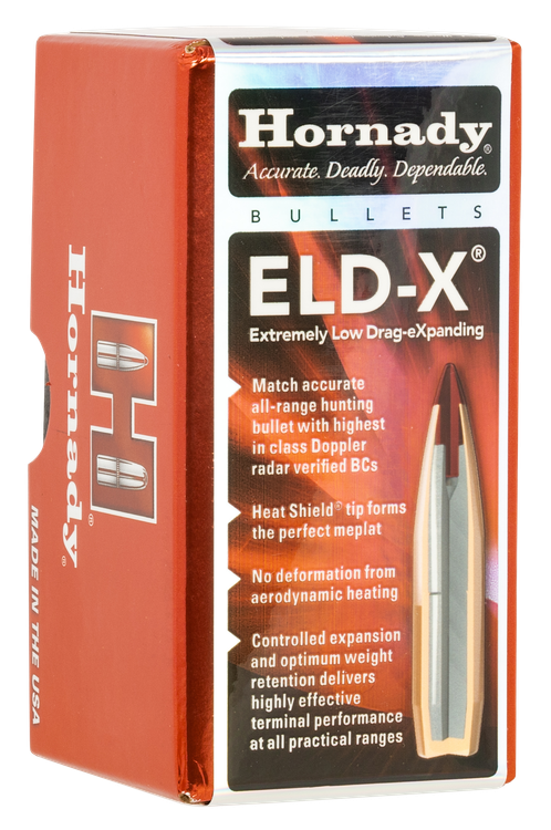 Hornady ELD-X 22 Caliber .224 80gr, Extremely Low Drag-eXpanding 100 Per Box, BULLETS NOT AMMO