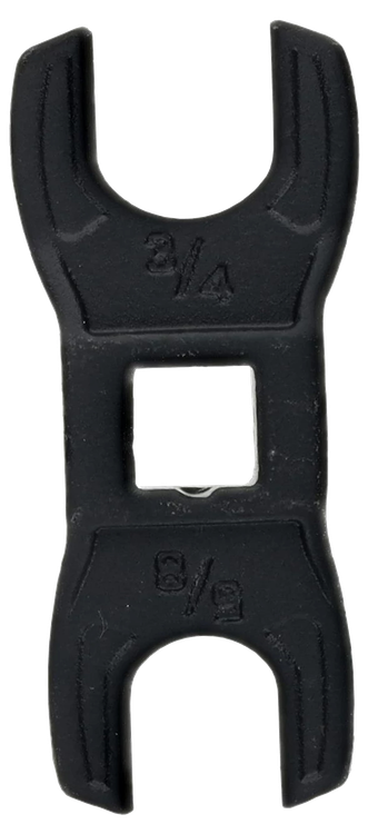 Wheeler Delta Series, Crowfoot Wrench, 5/8 / 3/4, Black, Steel Construction