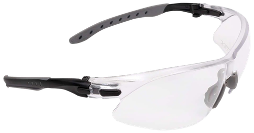 Allen ULTRX Keen Safety Glasses, Anti-fog/Anti-scratch, Black/Clear Frame, Clear Lens