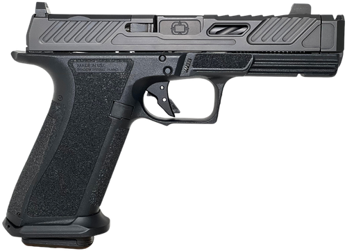 Shadow Systems XR920P 9mm, 4.2" Black Spiral Fluted Compensated Barrel, Nitride, Black, Front Tritium Sight, Trigger Safety, 17rd, 2 mags