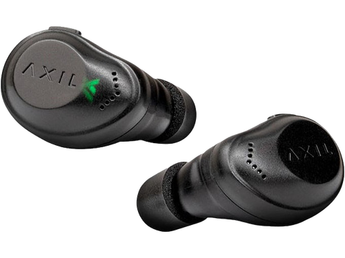 AXIL XCOR R, Bluetooth Tactical Earbuds, Includes Charging Case, USB-C Charging Cable, Matte Black