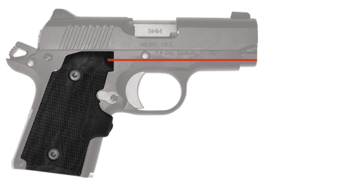 Crimson Trace LG409 Lasergrips 5mW Red Laser with 633nM Wavelength & Black for 9mm Kimber Micro