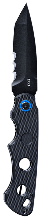 Columbia River All Bases Covered, Folding Knife, Oxide Finish, Black, Black G10 Handle, Combination Edge, 3.39" Blade Length, Sandvik 12C27, Assisted Opening, Liner Lock