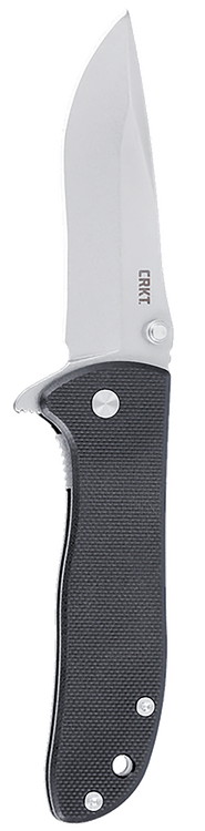 ColumBianchi River Knife & Tool Drifter, Folding Knife, Satin Finish, Silver, Black G-10 Handle, Plain Edge, 2.88" Blade Length, D2 Blade, Liner Lock