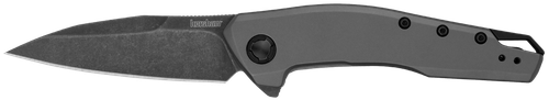 Kershaw Sanctum, Folding Knife, Flipper Assisted Opening, Plain Edge, 8Cr13Mov, BlackWash Finish, Stainless Steel Handle, 2.98" Blade, 7.2" Overall Length, Includes Deep Carry Pocket Clip, Frame Lock