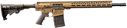 Live Free Battle Rifle Heavy 7.62x51mm, 18" Threaded Barrel, Burnt Bronze Cerakote, Rogers Super Stock, 10rd