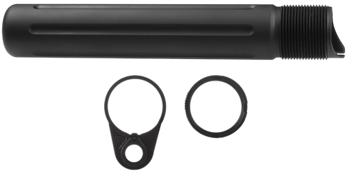 Primary Weapons Systems 4G2BTPB-1F Castle Nut 7075 T-6 Aluminum Black Anodized