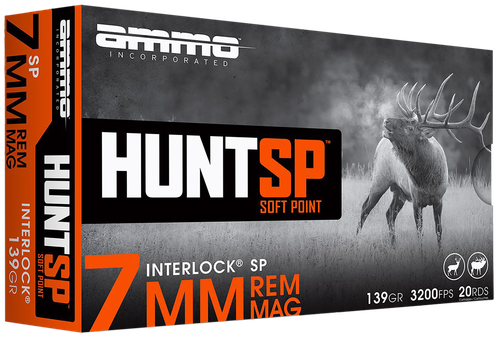 Ammo Inc Hunt 7mm 139gr, Soft Point, 20rd Box
