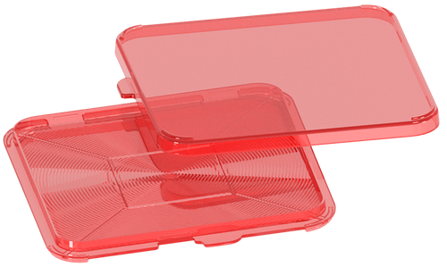 MTM Case-Gard Primer Flipper Square Red Plastic
