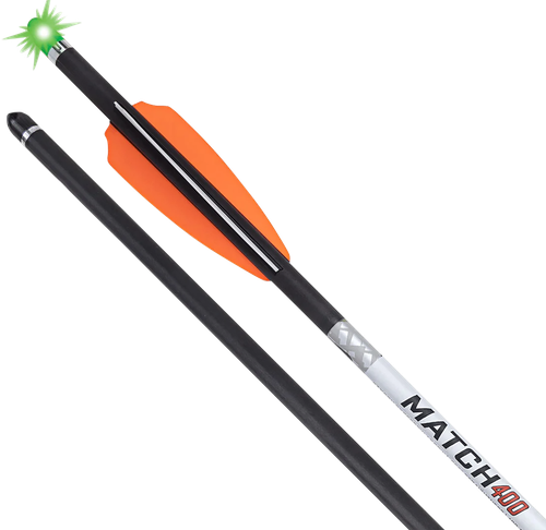 Tenpoint Match 400 Alpha Blaze Carbon 20".004 Straightness 3 Pack green