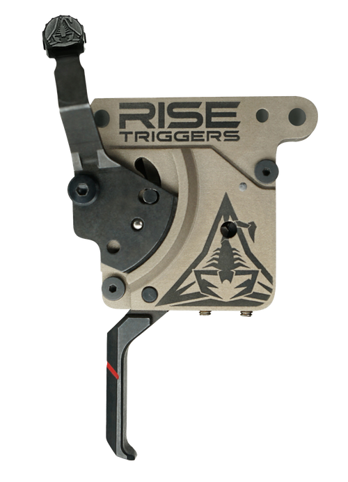 Rise Armament Reliant Pro, Single Stage Trigger, Flat, 1 to 3Lbs, Fits Remington 700, Flat Dark Earth/Black, Includes Bolt Release