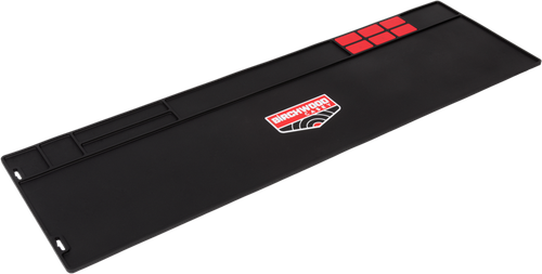 Birchwood CaseyCleaning Mat, 36"x11", Chemical Resistant Rubber, Black/Red