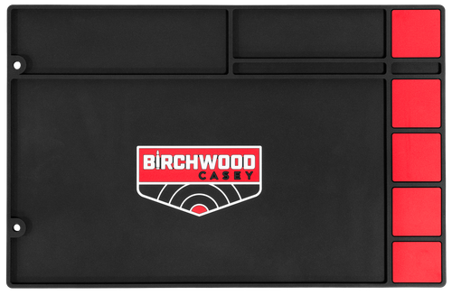 Birchwood CaseyCleaning Mat, 17"x11", Chemical Resistant Rubber, Black/Red