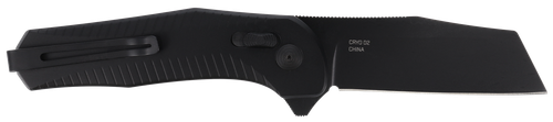 SOG Knives & Tools Diverge XR, Folding Knife, 3" Sheepsfoot Straight Edge, Alumminum Handle, Black, PVD Finsih, D2 Construction