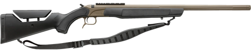 CVA Accura LR-X 50 Caliber 209 Primer 30" Flat Dark Earth Nitride Cerakote Fluted Threaded Barrel, Picatinny Rail Receiver, Black Adj Comb Synthetic Stock