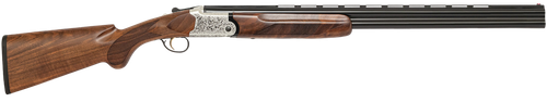Chiappa Firearms 202AE 20 Ga Break Open 3" 2 26" Black Chrome Lined Vent Rib Barrel, Nickel-Plated Engraved Aluminum Receiver, Fixed Walnut Stock