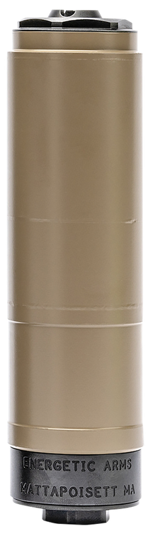 Energetic Armament FEROX, 5.56 Caliber Suppressor, SS, 1/2X28 Direct Thread, Compatible with Other Mounting Hardware, Cerakote Flat Dark Earth