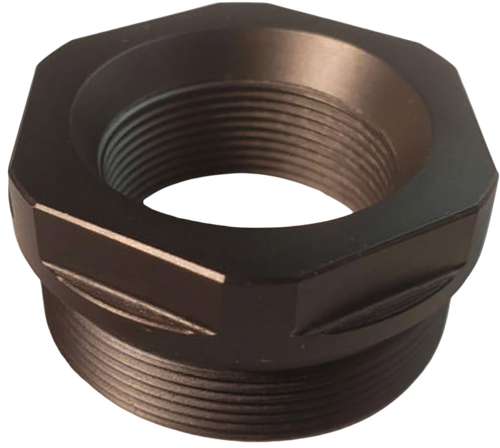 Energetic Armament TB Mount, Compatible with Threaded Muzzle Devices, 1.375x24 Thread Pattern, Machined from Titanium, DLC Black