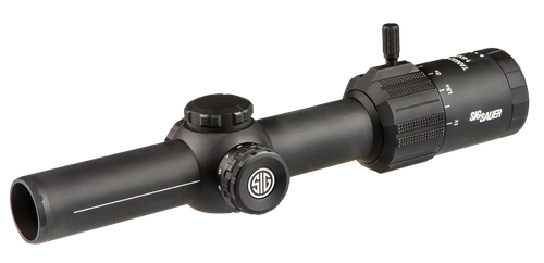 Sig Sauer TANGO MSR 1-6X24, 2nd Focal Plane, FL-6 HELLFIRE Reticle, Illuminated, 24mm Objective, 30mm Main Tube, Matte Finish, Black