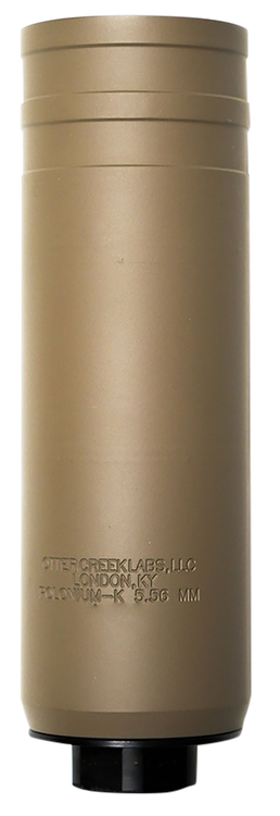 Otter Creek Labs Polonium K Suppressor, 5.56 NATO, Flat Dark Earth, 1/2x28