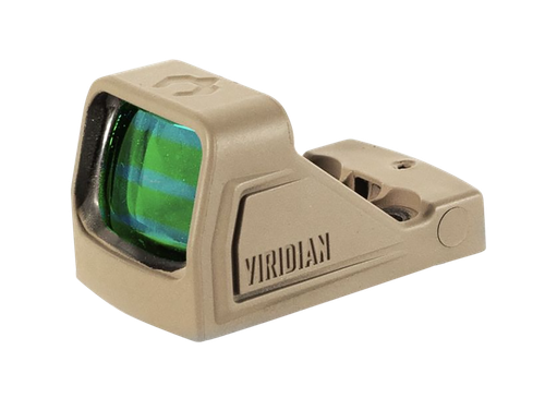 Viridian Weapon Technologies RFX 11, Red Dot, 3 MOA Micro Green Dot, 1X16 Objective, Flat Dark Earth, Shield Mounting Pattern, Instant-On