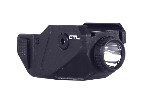 Viridian Weapon Technologies CTL Custom Tactical Light, Fits Walther, 600 Lumens, Rechargeable Battery, Black, Instant-On, SafeCharge Power Bank