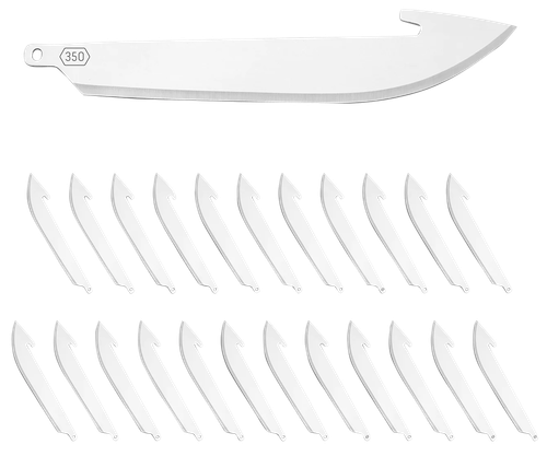 Outdoor Edge Edge Drop-Point Blades, Plain Edge, 3.5" Blades, 420J2 Stainless, 24 Pack