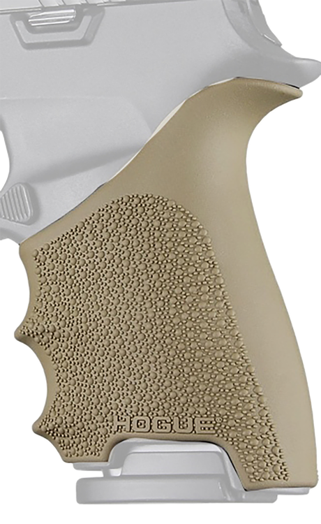 Hogue Grip Sleeve Handall Beavertail Flat Dark Earth Rubber Fits Sig P320 Compact