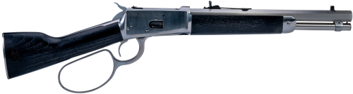 Heritage R92 Ranch Hand 357 Magnum/38 Special +P, 12" Barrel, Stainless Steel Rec, Black Wood Furniture, 6rd