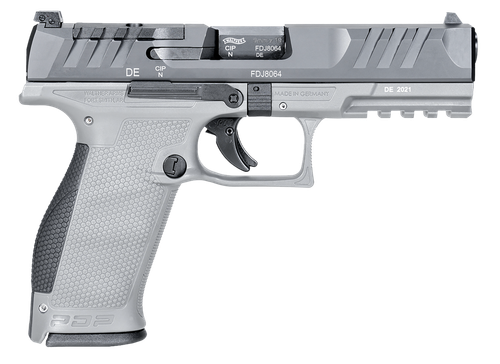 Walther PDP 9mm, 4.5" Barrel, Gray Polymer, Optic Ready, 18rd