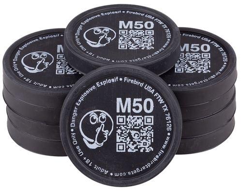 Firebird Moderated Low-Noise Version of Bio 50, Moving Trajectory/Static Universal Firearm 50mm/ 10 Pack