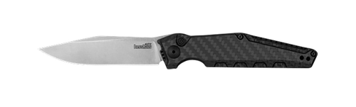 Kershaw Launch 7 EDC 3.75" Automatic Clip Point Plain Satin CPM MagnaCut Steel Blade, Black Aluminum/Carbon Fiber Handle