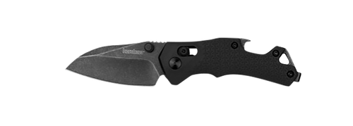 Kershaw Craze, Folding Knife, Plain Edge, 8Cr13Mov Blade, Blackwash Finish, Black, Glass Filled Nylon Handle, Dura Lock, 2.35" Blade, 5.9" Overall Length, Includes Pocket Clip