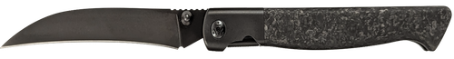 Cold Steel Hawkbill Specter, 3.8" Folding Knife, Plain Edge Talon Point, Matte PVD Finish, Black, Forged Carbon Fiber Handle, 20CV Construction