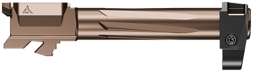 Radian Weapons RAMJET Barrel, AFTERBURNER Compensator, 9mm, DLC Finish, Bronze and Black, INTRA-LOK Mounting System, Fits Glock 19 Gen4