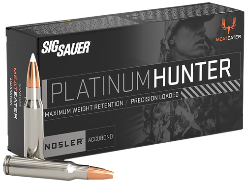 Sig Sauer Platinum Hunter, 7MM Remington Magnum, 180gr, Accubonded Ballistic Tip, 20rd Box