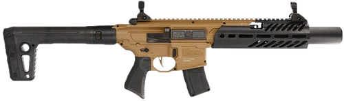 Sig Sauer Airguns MCX Canebrake CO2 177 Pellet, Flat Dark Earth Rec, Black Furniture, 30rd